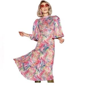 Celia B Sequined Floradora Dress